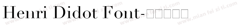 Henri Didot Font字体转换